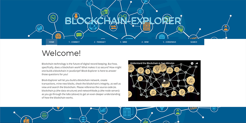 Blockchain-Explorer screenshot